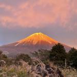 夕焼け富士山